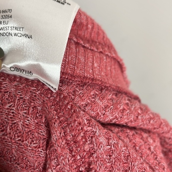 Free People | Leo Oversized Waffle Knit Henley Top Size Small - Picture 6 of 8